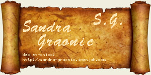 Sandra Graonić vizit kartica